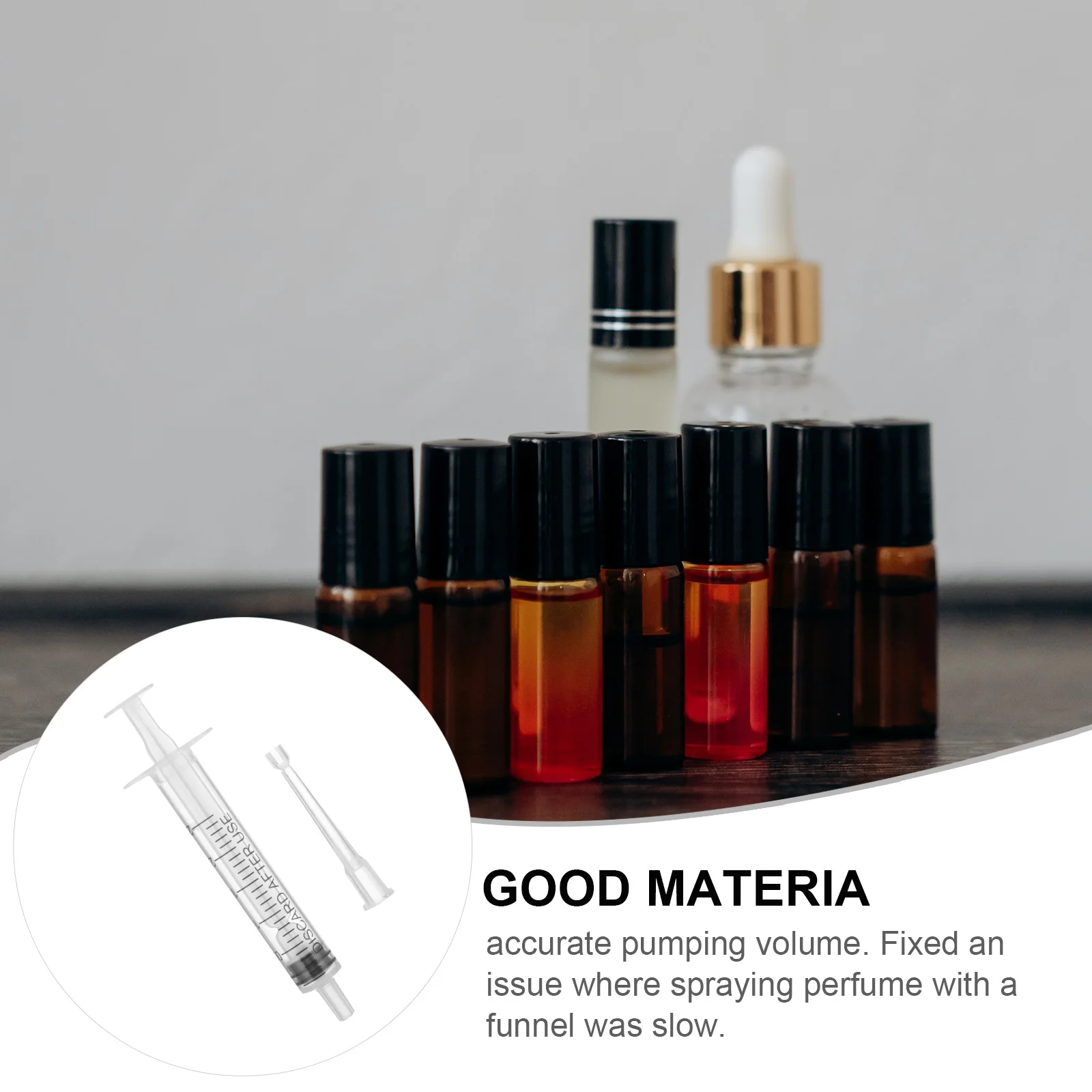 

1 Set Perfume Dispenser For Liquid Extraction Quantitative Filling Refill Pump Head Device With Scale Accurate