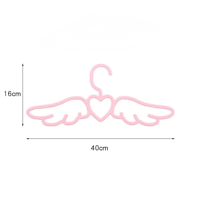 10/20pcs Heart Wings Angel Hangers Adult Clothes Hangers Dress Shirts Organizer Non-Slip Coat Hangers Space Saving Drying Rack