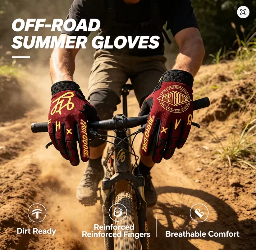 FASTGOOSE Touch Screen Motorcyclist Racing Gloves Motocross Glove MTB Mountain Moto Motorcycle Cycling Bicycle Accessories
