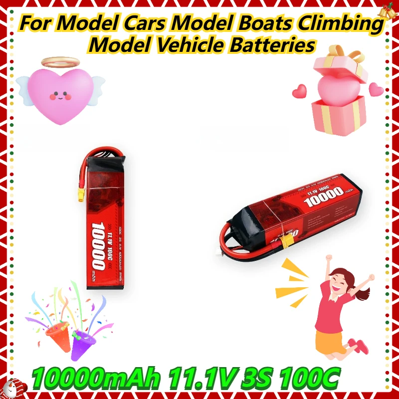 

10000mAh 11.1V 3S 100C For Model Cars Model Boats Climbing Model Vehicle Batteries
