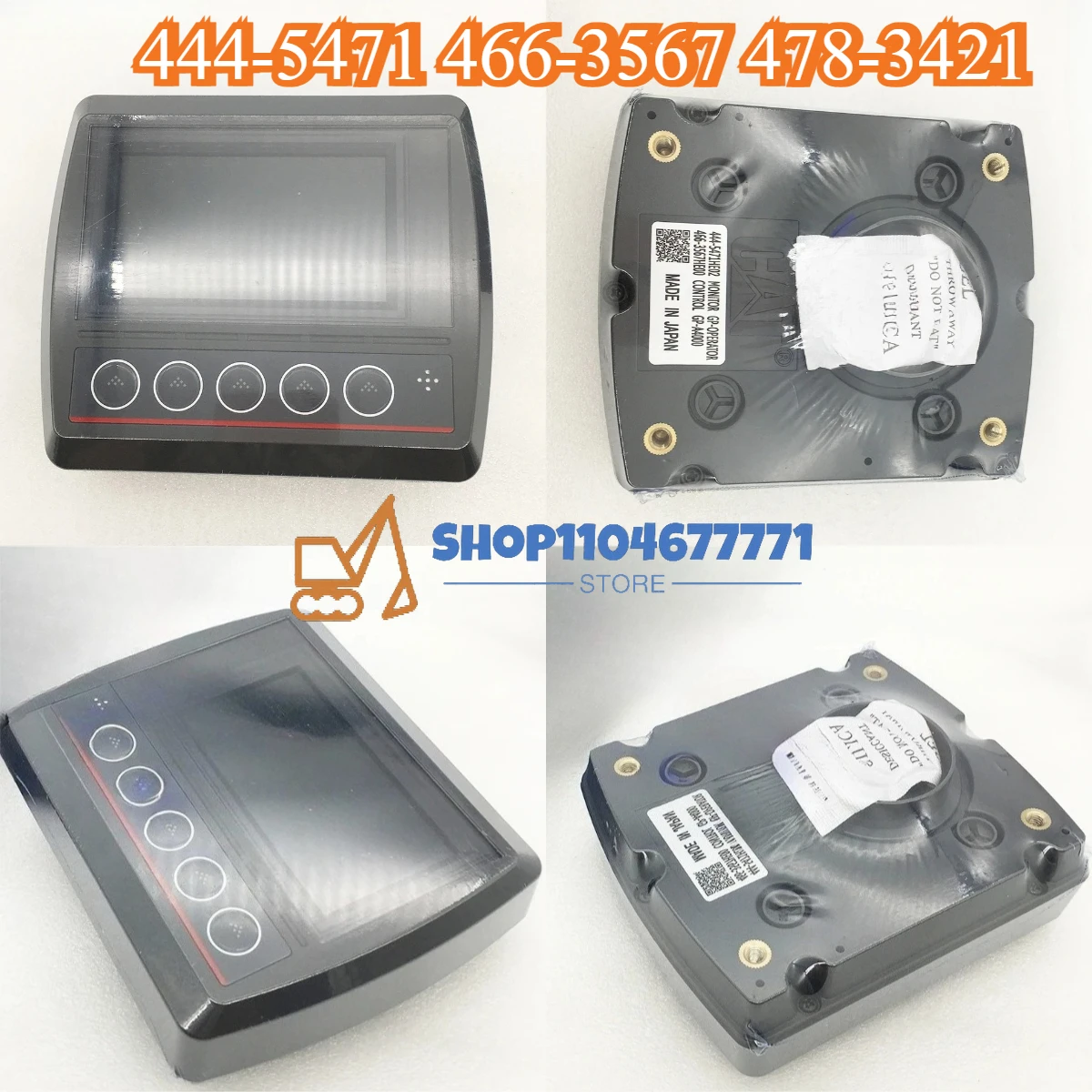 

320D2GC 312D2 313D2 318D2 320D2 320D2L New Excavator Monitor Operator Display Panel 444-5471 466-3567 478-3421 4445471 4663567