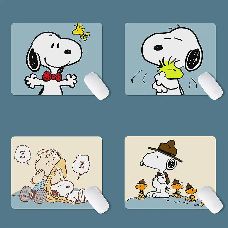 Cartoon pattern Snoopy new cute creative men and women fashionable simple compact portable office laptop mouse pad supplies