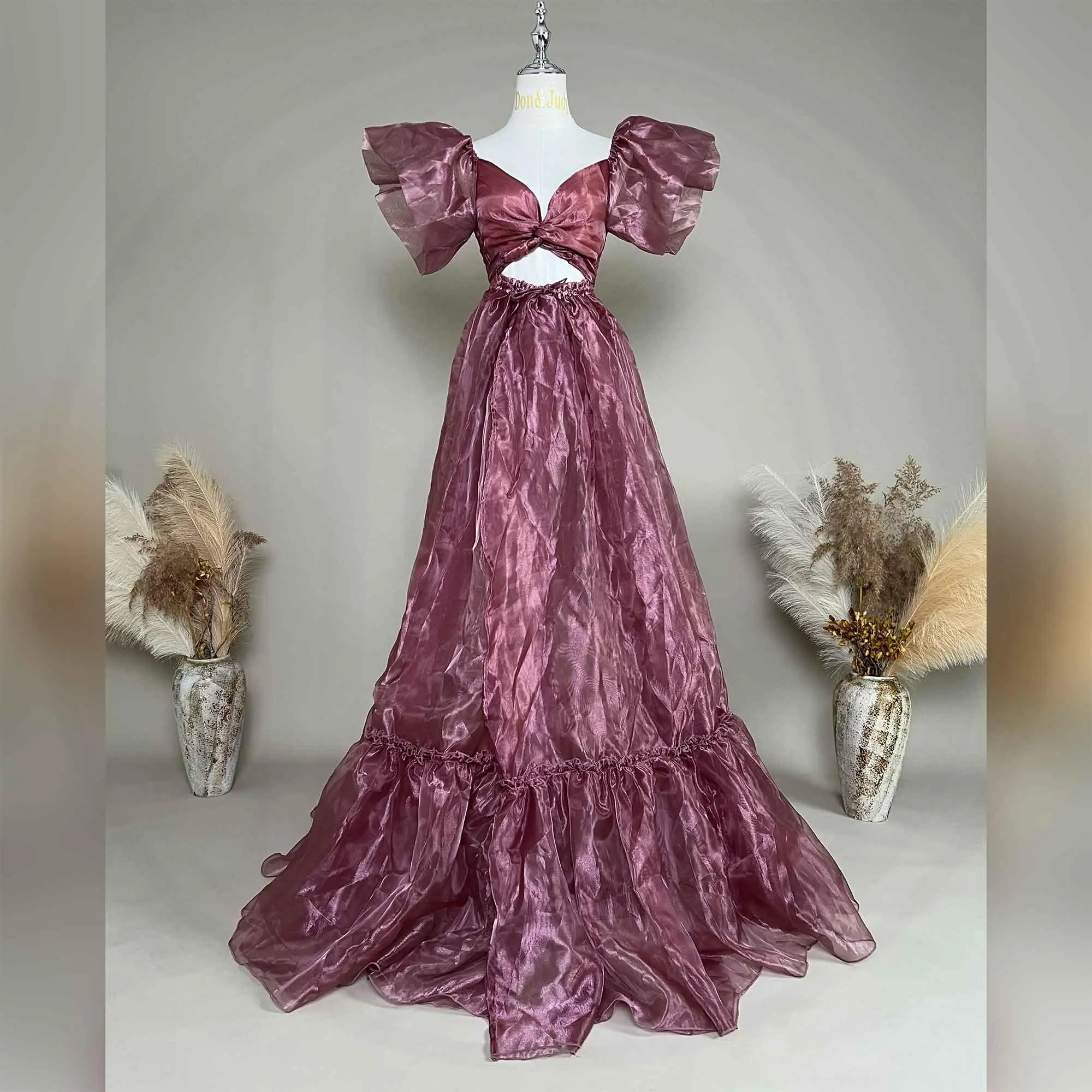 

Don&Judy Rose Sequins Woman's Pageant Dresses Puffy Prom Party Ball Gowns for Lady Special Occasion Dress Evening Dresses