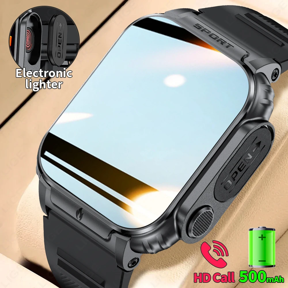 

LIGE военные умные часы для мужчин фитнес-трекер монитор здоровья часы открытый кемпинг 500 мАч большой аккумулятор трекер спортивные умные часы