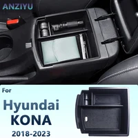 Caja de almacenamiento para Reposabrazos de coche, contenedor organizador de consola central, accesorios de bandeja de monedas para Hyundai Kona 2023, 2022, 2021, 2020, 2019, 2018