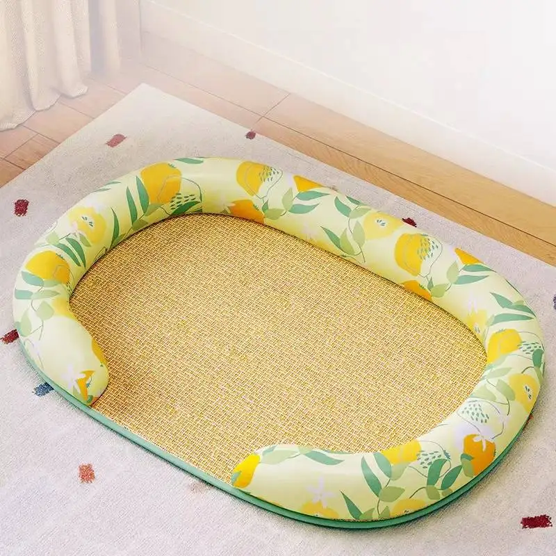 Frenchie Unique Dog Kennel Durable Oval Cute Luxury Indoors Dog Supplies Mattress Designer Camas Para Perros Dog Furniture