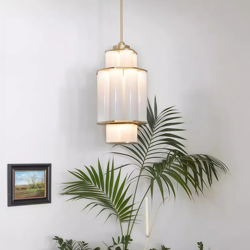 

3-tier Modern Hanging Chandelier For Living Room Bedroom Loft Round White Acrylic Pendant Light Stainless Steel Ceiling Lamp