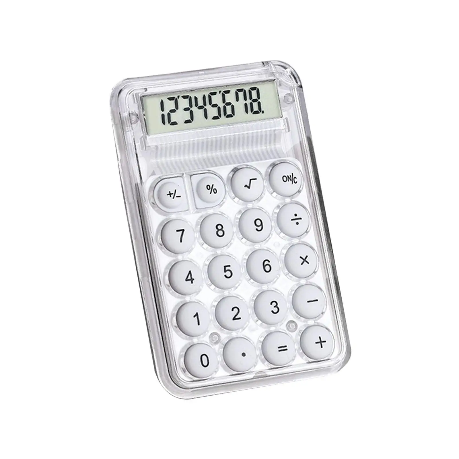 Desktop Calculator Scientific Calculator Basic Calculator White Easy to Read Aesthetic Calculator for Office Home Preschool Kids