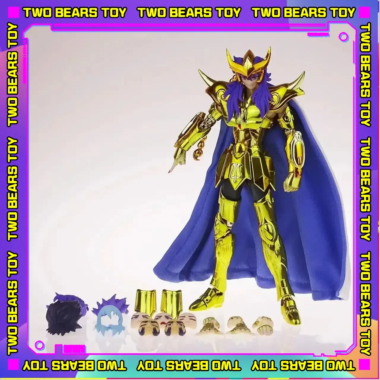 

In Stock JM.MST Saint Seiya Myth Cloth EXM/EX Scorpio Milo with Phoenix Ikki Head 24K/OCE/Dark Knights of Zodiac Action Figure