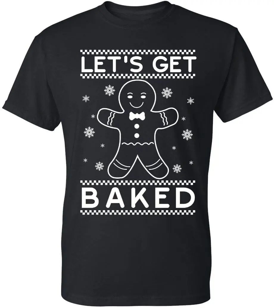 

Let's Get Baked Funny Christmas Men's T-Shirt