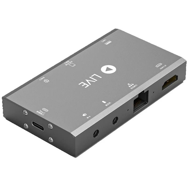 

Capture Card -Compatible Screen Projection Ipad Network Cable Wireless Microphone OTG Sound Card Type-C Charging USB