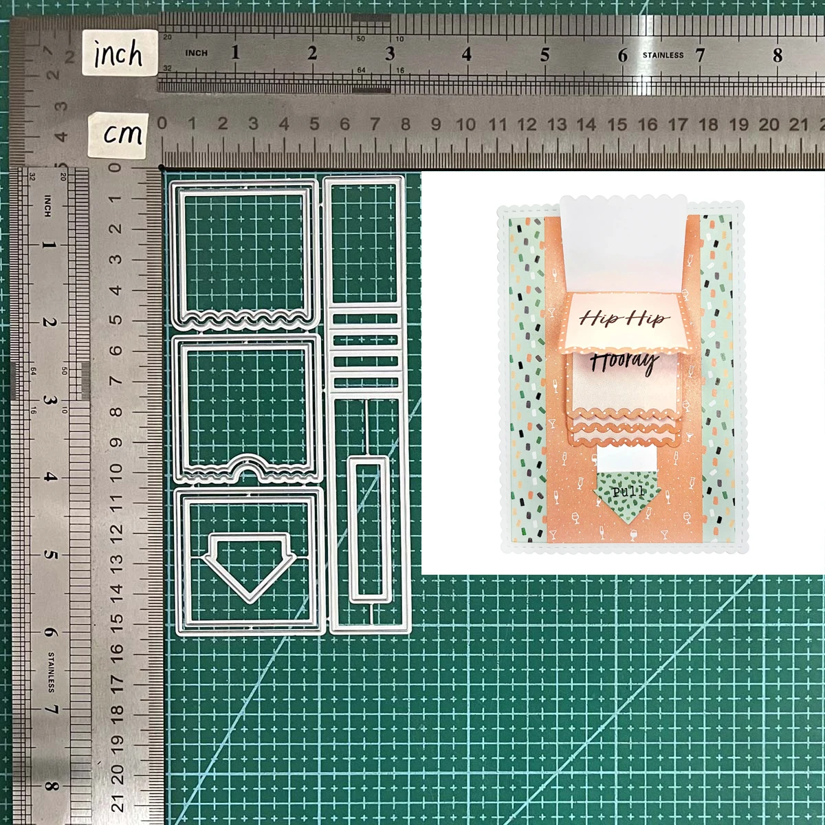 Addycraft Metal cutting dies waterfall effect die cut Scrapbook paper craft knife mould blade punch stencils die