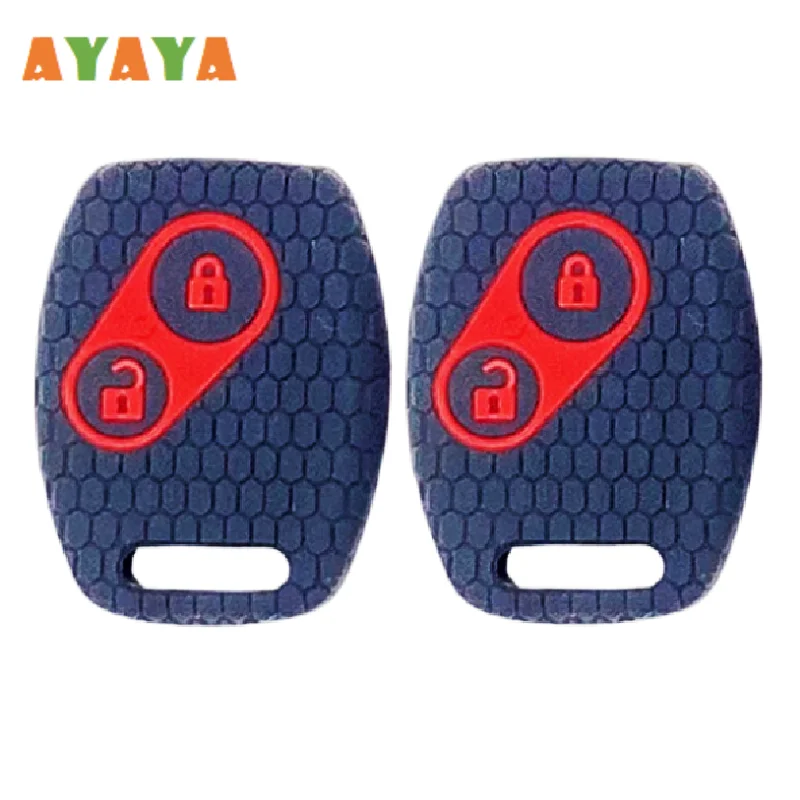 For Honda CR-V Civic Insight Fit SRV FRV Chord 7 Jazz Gr8 150 R Silicone Remote Car Key Case Cover Protection Shell Accessories