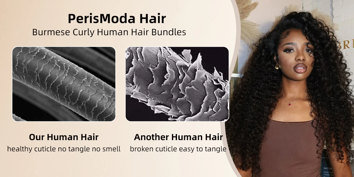 Burmese Curly Bundles 100% Human Hair Bundles Virgin Weave Human Hair Extensions Curly Ends 1/3/4 Pcs Natural Color