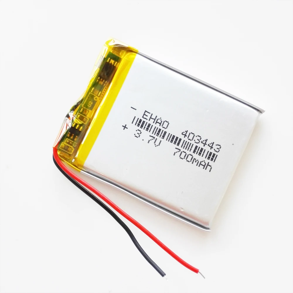 10 PCS 403443 3.7V 700mAh Lithium Polymer LiPo PLIB Rechargeable Battery For Mp3 GPS Mobile Electronic Part 4*34*43mm