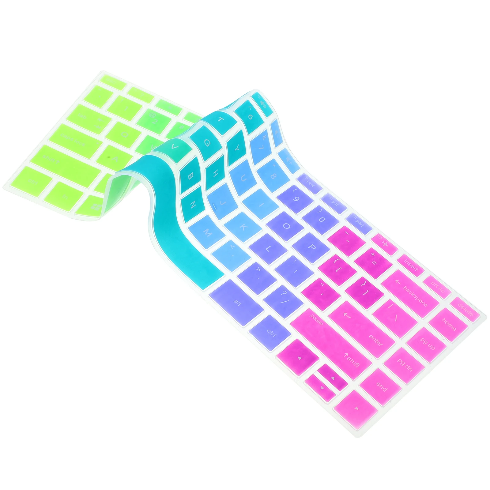 

Keyboard Cover Laptop Protective Film Silicone Dustproof Cover for 14 Inch Rainbow Keyboard Membrane Thin Case Protector