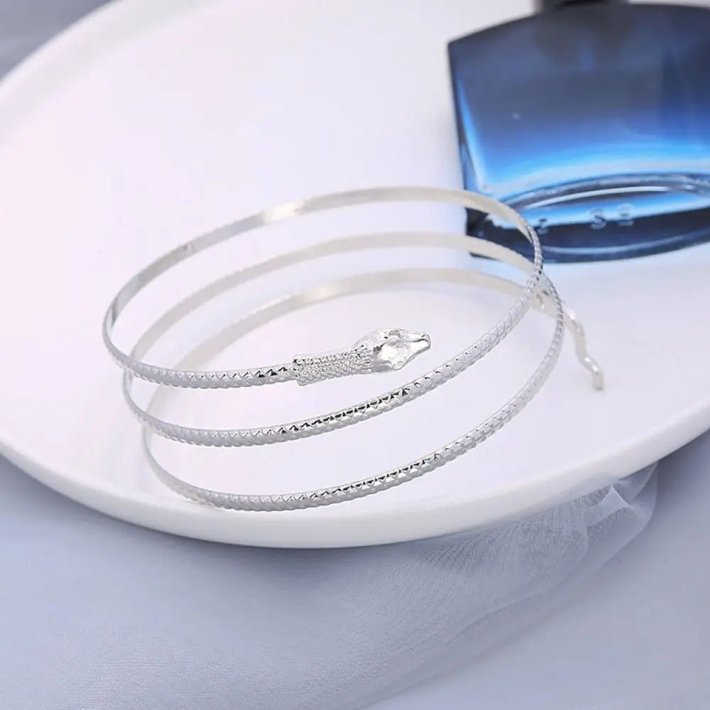 مجوهرات فضية معدنية شارة مجموعة سبائك ذهبية يترك الذراع الكفة الأساور قابل للتعديل Armlet الهندسة الذراع سوار الطرف #1