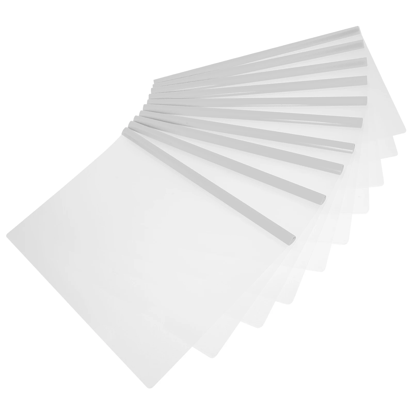 

10 Pcs Document Folder Book Cover Presentation Folders Rod Clamp Plastic for Documents