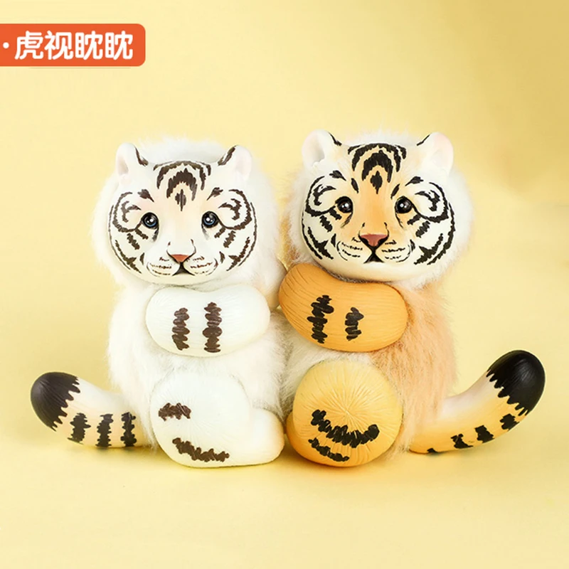 

Cute Tiger Series Blind Box Vinyl Face Little Tiger Figure Girls Birthday Gift Soft Action Figure Tiger Decoration For Desktop