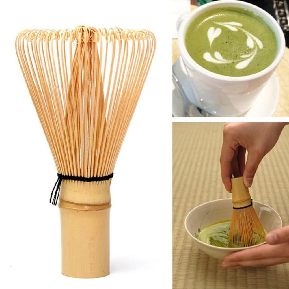 Kocokan Matcha bambu alat Chasen mempersiapkan teh hijau Jepang Matcha Mixer bubuk alat sikat untuk upacara teh minum teh