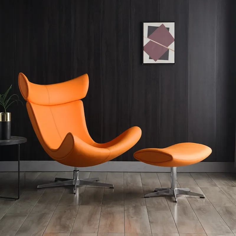 Formodern Leather Imola Designer غرفة المعيشة أثاث المنزل الترفيه أريكة واحدة كرسي صالة كرسي وعثماني