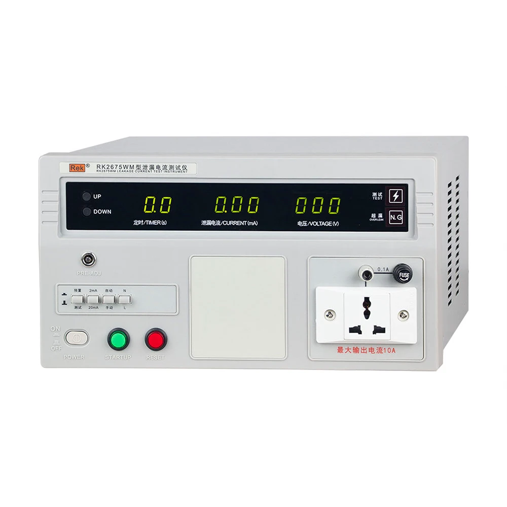 Rek RK2675WM Leakage Current Tester Transformer,Capacity None, Voltage 0-300V, Current 0-20mA, Accuracy 5%