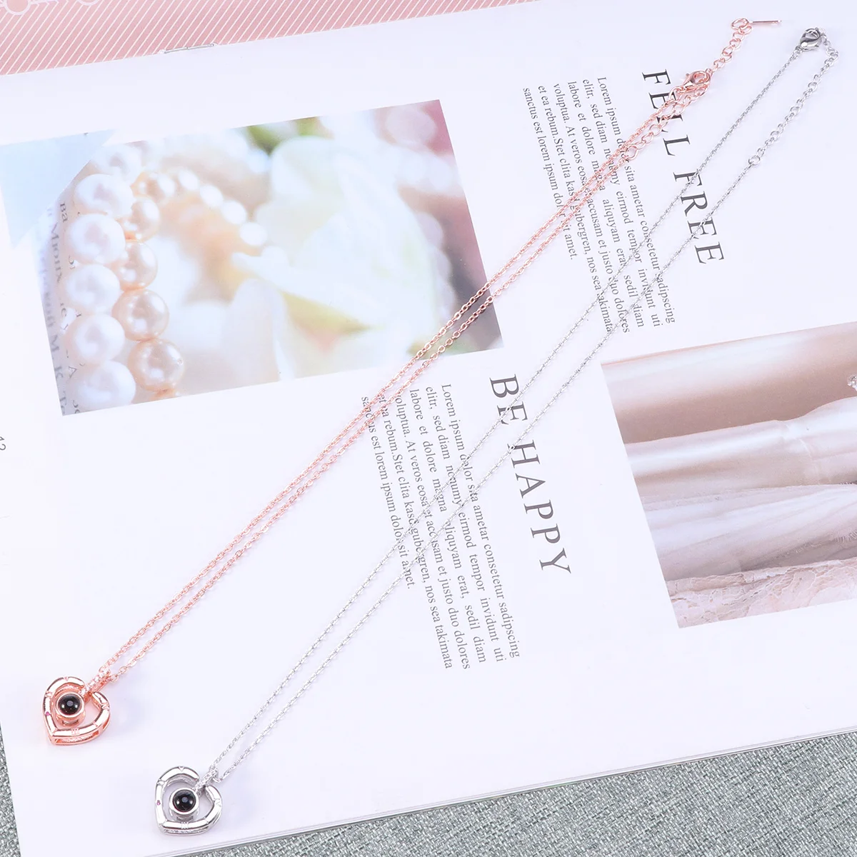 

Romantic I Love You Projection Pendant Necklace Silver Shows 100 Languages Wedding Valentines Gift Wedding Necklace