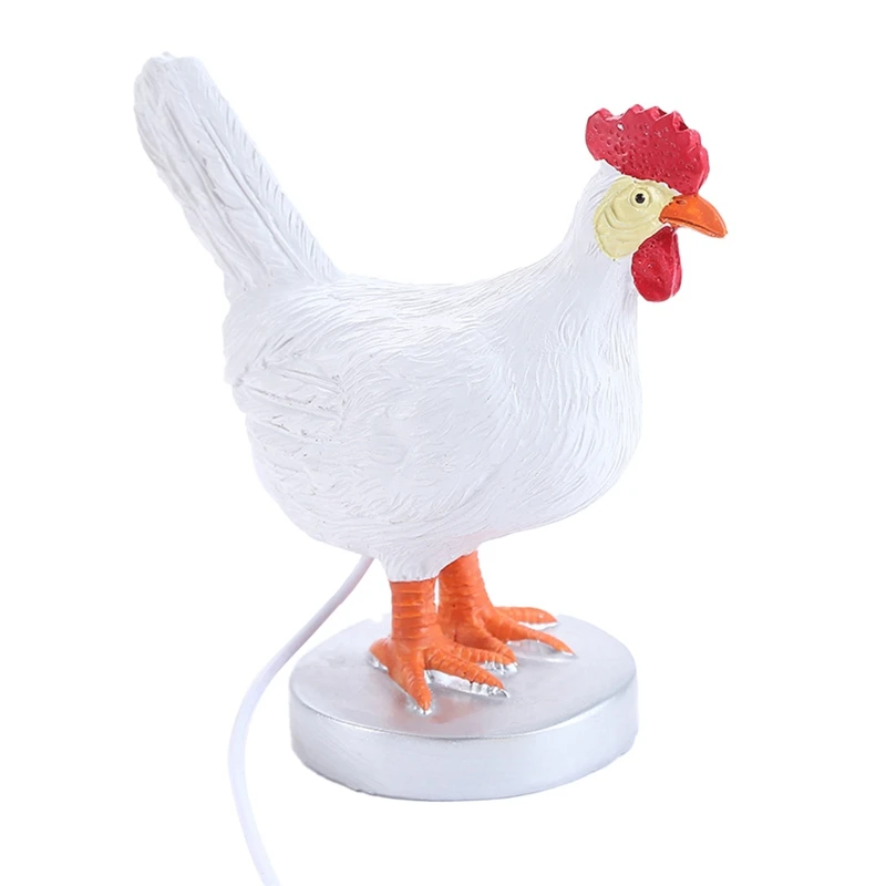 Night Light Simulated Animals, Table Lamp Funny Easter Home Decoration, Party Carnival Chicken Night Light Decoration