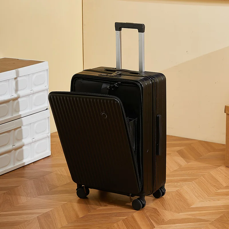 Maleta de equipaje de Material ABS elegante de gran capacidad con ruedas bolsa de viaje maleta de viaje de 20 pulgadas y 24 pulgadas portaequipajes