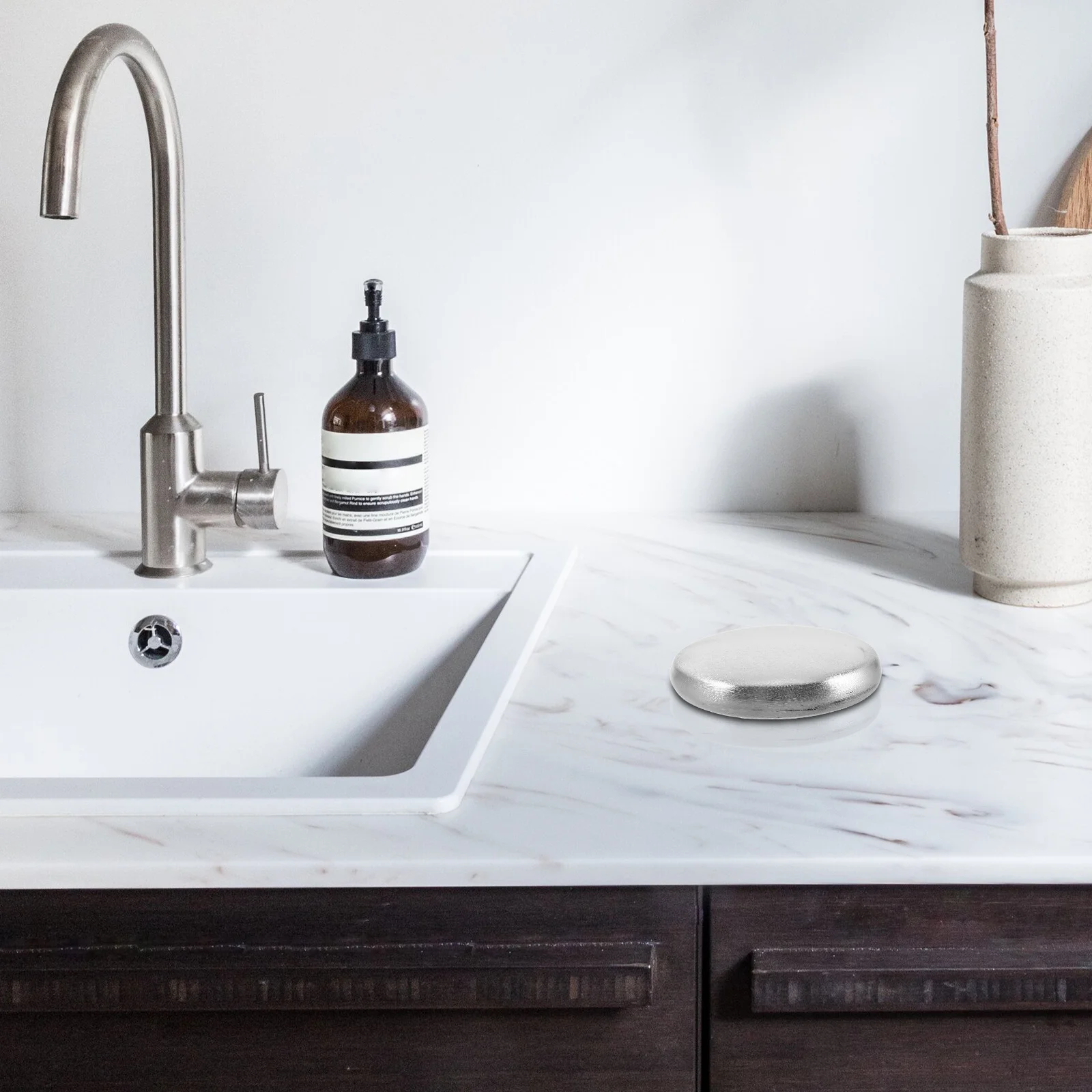 2 قطعة صابون الفولاذ المقاوم للصدأ للمنزل شريط إزالة الرائحة قابلة لإعادة الاستخدام المعادن اليد نظافة المطبخ الحمام المعطر الصلب بار الصابون