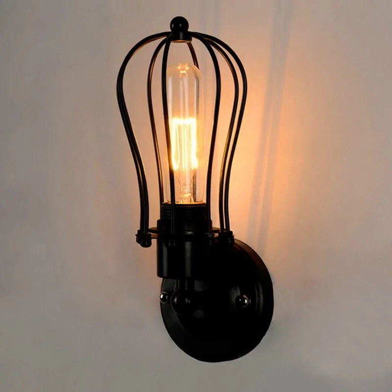 

Vintage Wall Lamp Creative Personality Restaurant Corridor Corridor Stair Bedside American Wrought Iron Antique Wall Lamp