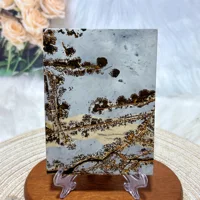 High Quality Natural Crystal Painting Stone Slab Polished Slice Mineral Healing Ore Ornament Home Decorations Room Decor Gift 2