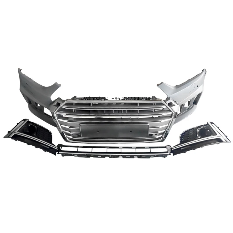 

Car 2017-2019 A5 Upgrade S5 Style Front Bumper Body Kits With Grille for A5 B9 2017 2018 2019