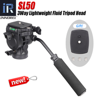 Heavy Duty Video Camera Tripod Head INNOREL SL50 with Detachable Handle for Tripod Monopod Video Cameras and DSLR, Maxload 3kg