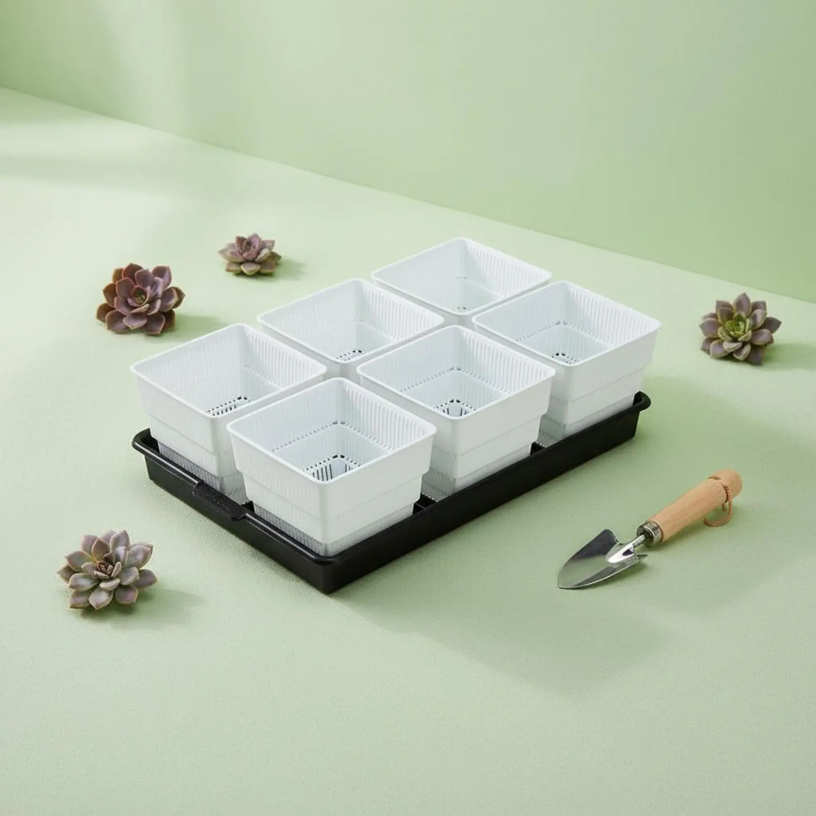 

Root Control Pot With Drainage Holes Root Control Planter Air Pruning Pot Reusable Square Cactus Planter Long-Lasting