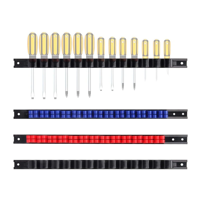 4PC ไขควง Organizer ผู้ถือเครื่องมือ Wall Organizer Wall Mount สําหรับรองประแจ Plier ไขควงองค์กรเครื่องมือ