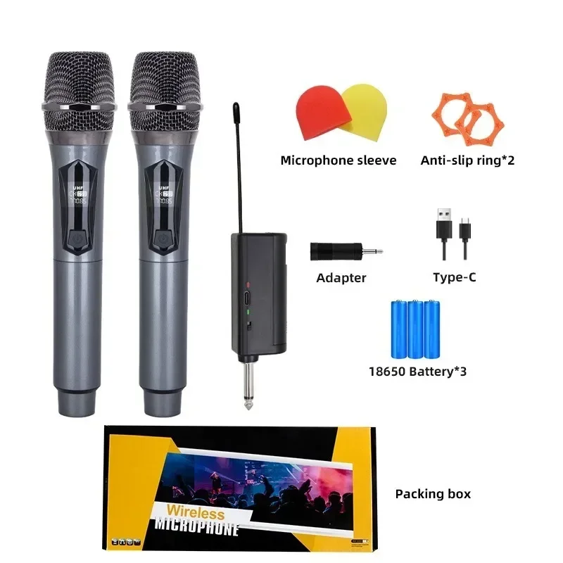 

Karaoke Wireless Microphone Dynamic UHF Handheld Professional Mic For Sing Party Speech Church Club Show Meeting Room Home