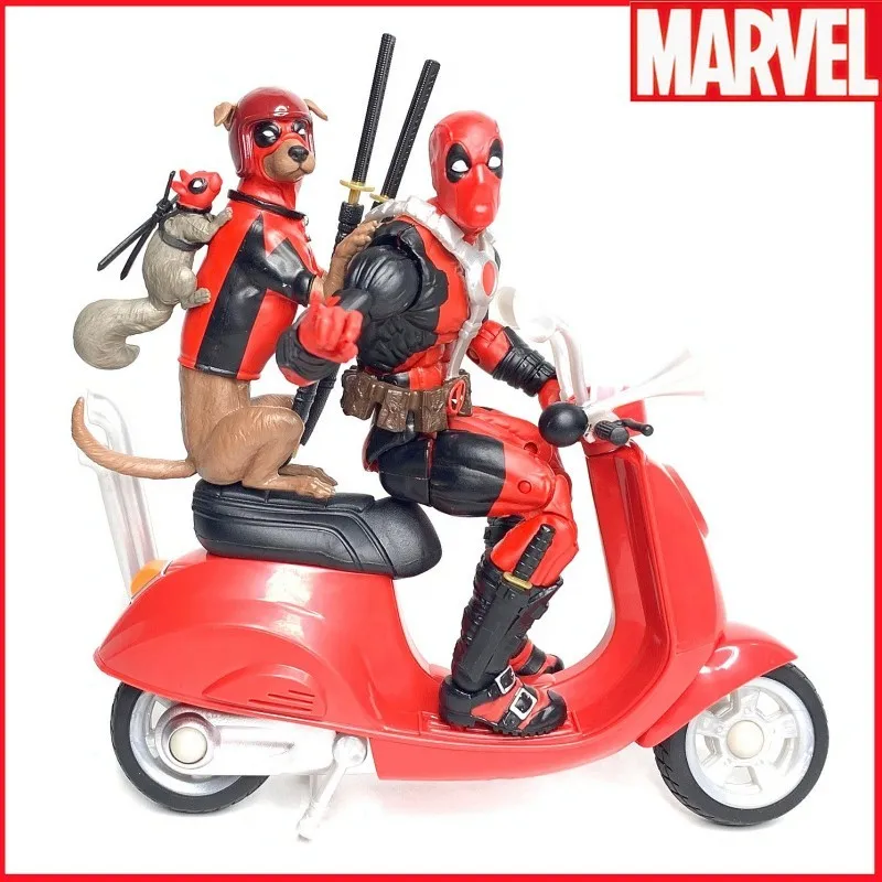 

Marvel Original Legends Ultimate Deadpool 6" Action Figure Vehicle Dead Pool With Corps Scooter Dinged Comic Collectible Toys