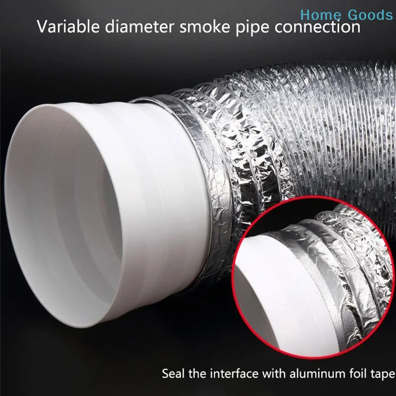 Duct Multi Reducer Extractor Fan Pipe Connector 80/100/110/120mm For Fan Ventilation Duct Pipe Tube Exhaust Duct Connectproduct