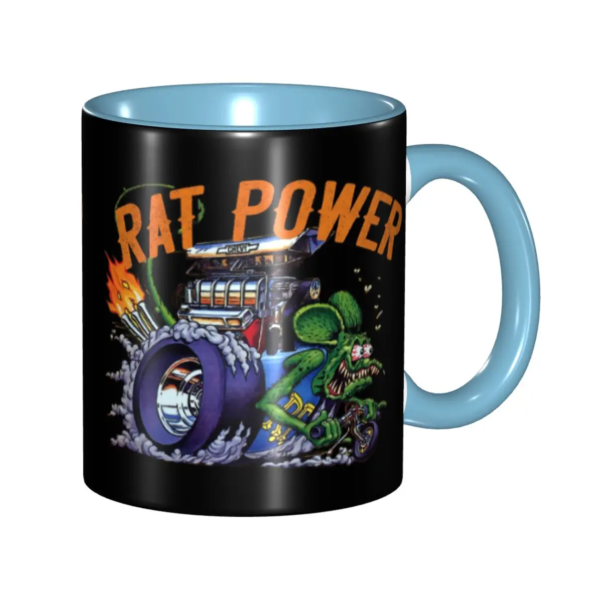 

Customized Rat Fink Mugs DIY Cartoon Animation Ceramic Milk Tea Coffee Cup