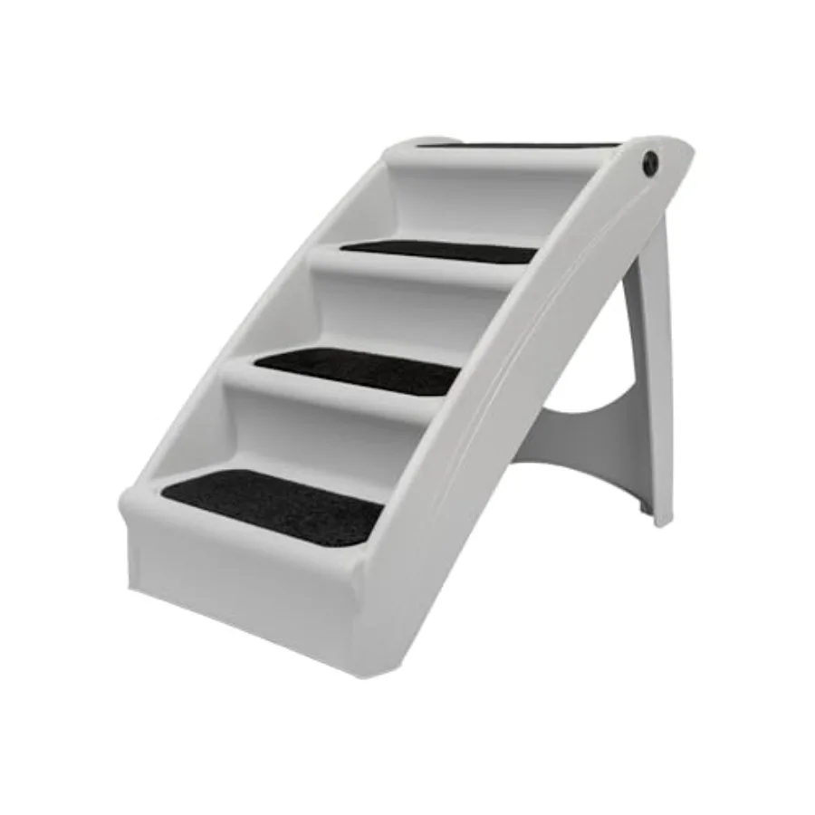 

CozyUp Foldg Dog Stairs Portable door/Outdoor Pet Steps for and Couch Grey ch