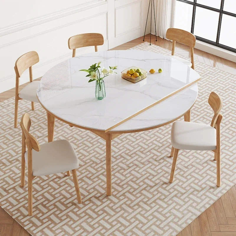 Mesa de Cocina, Mesas de Comedor Sedentarias, Comedores Modernos, Mesa Redonda para Servicio, Mesa Rectangular de Madera para Restaurante, Mesa de Diseño para Cafetería