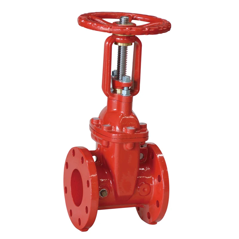 ductile iron valve flange elastic OSY gate valve slotted flange gate valve