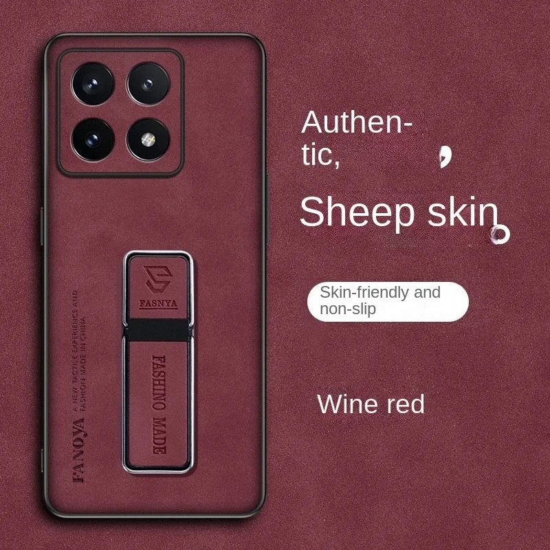 Novo suporte de adsorção magnética caso de telefone para xiaomi 14t pro 15t 13t 13 15 pro ultra pele de ovelha anti-gota poco f7 m7 x7 pro capa