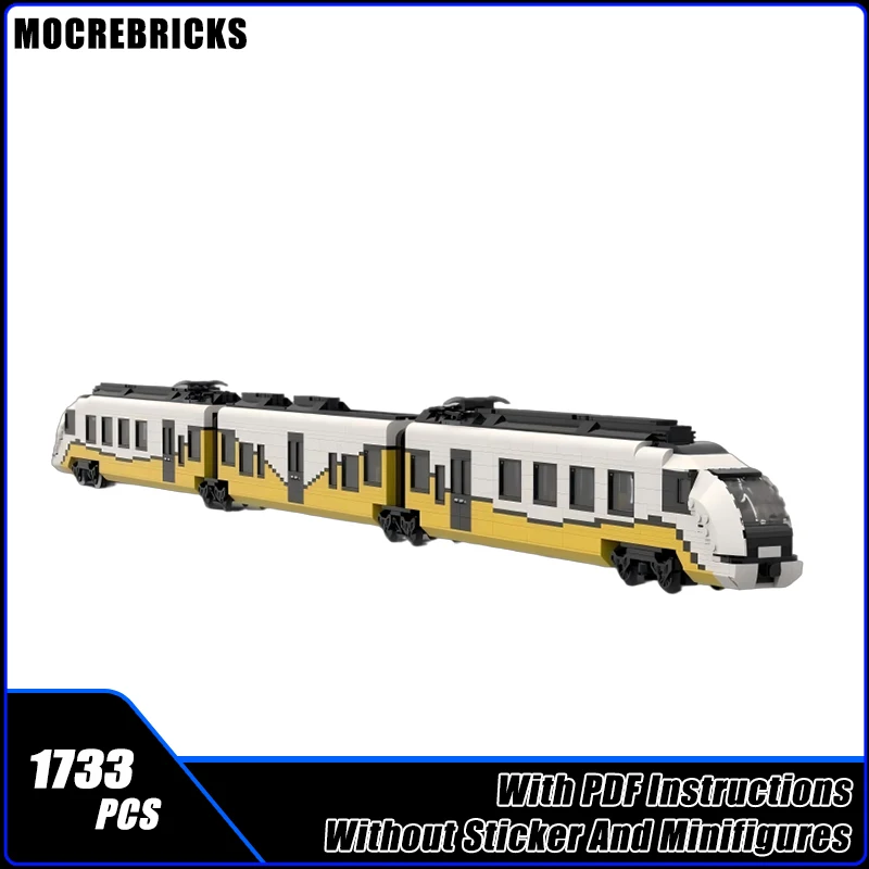 

MOC Polish Urban Passenger Transport Impuls Regional Train Building Blocks Model Bricks Boy Toys Xmas Gift