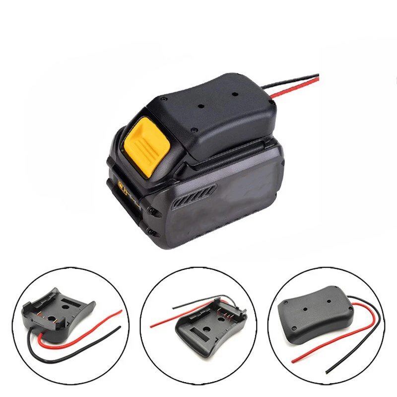 Adaptateurs de batterie pour Makita/Bosch/Milwaukee/Dewalt/Black & Decker, support de connexion d'alimentation 18V, 14 fils Awg avec interrupteur