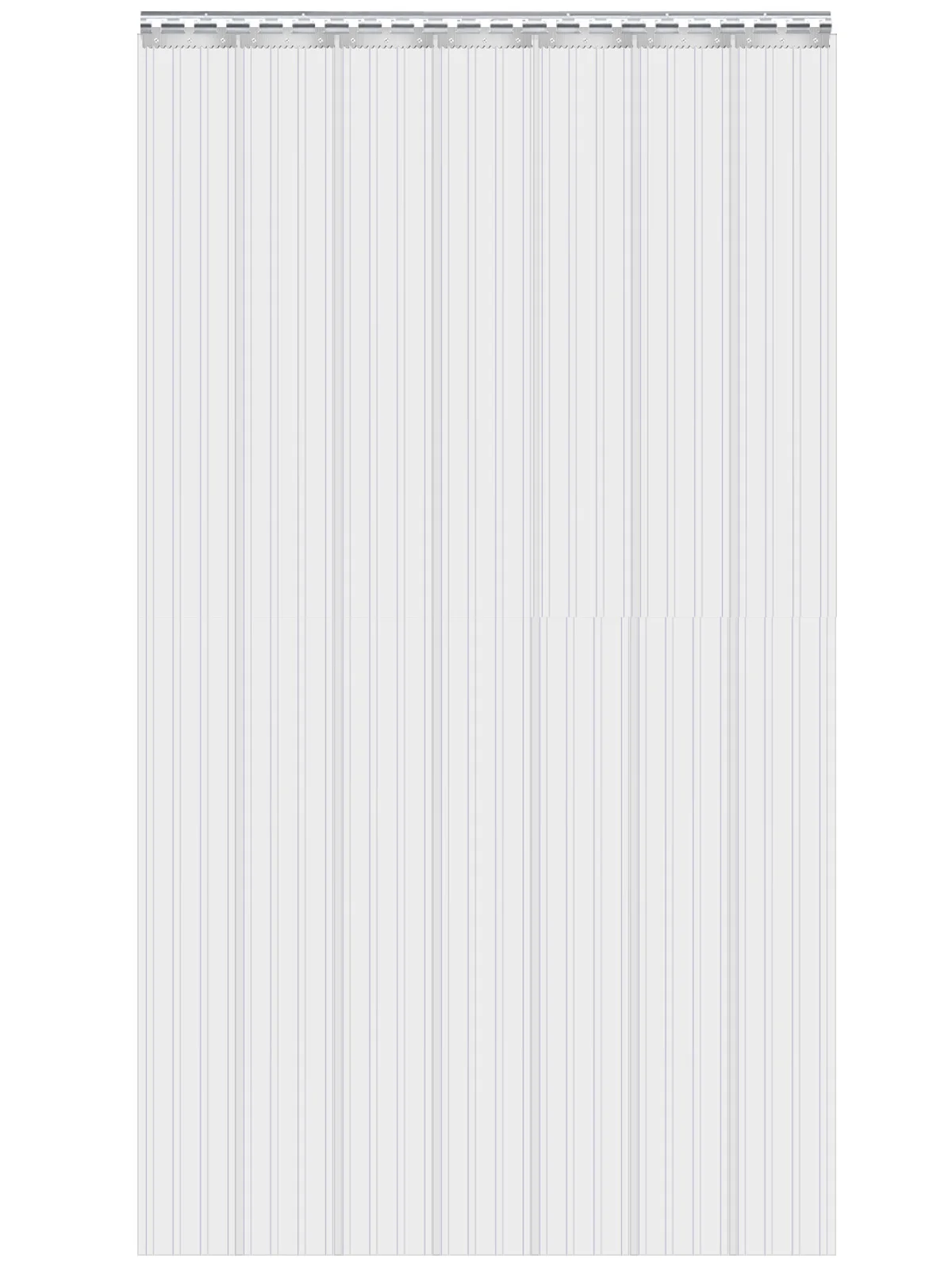 Transparenter PVC-Streifenvorhang, Kratzfest & Temperaturbeständig Industrievorhang für Kühlräume, Fabriklager, Garagen & Supermärkte – Detail 1