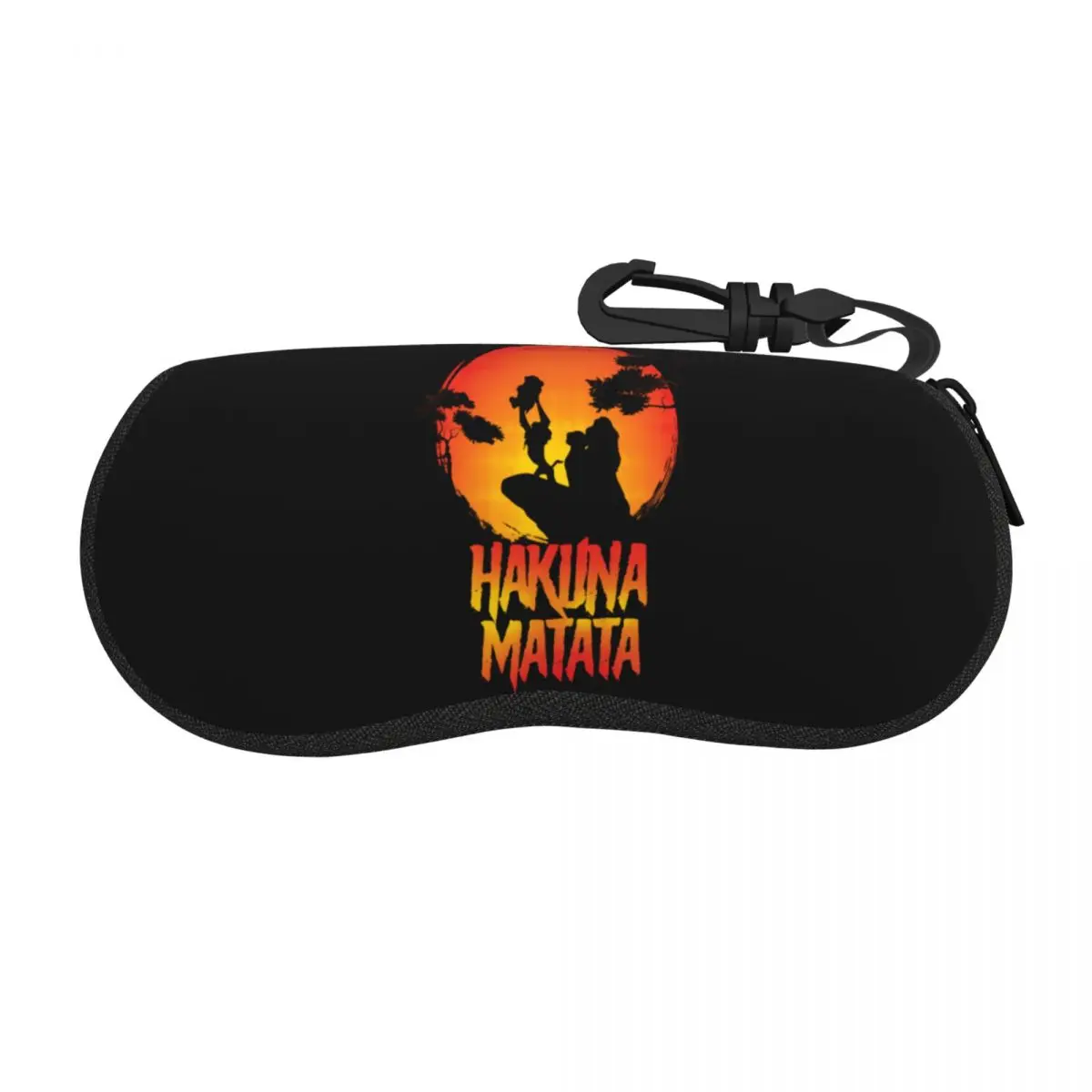 Custom Hakuna Matata Film Movie Lover Shell Eyeglasses Protector Sunglass Case The Lion King Sunsets Cartoon Glasses Pouch