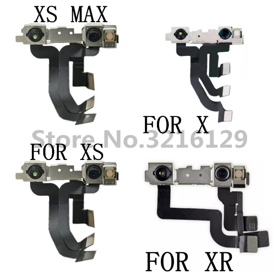 Original Top Camera Proximity Sensor For iPhone X XR Xs 11 12 13 Pro Max mini Front Camera Flex Cable Moulds No Face ID Parts