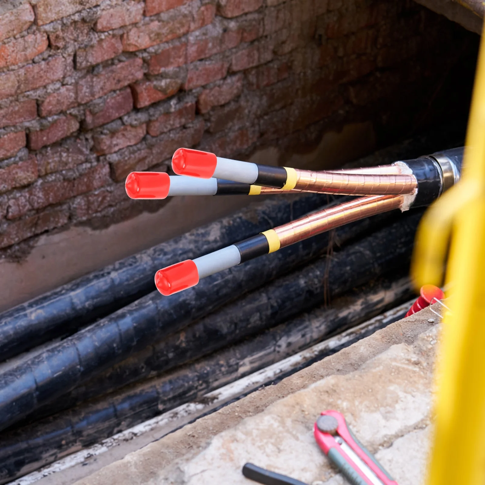 

100Pcs Rubber End Protective Caps Bolt Thread Covers Flexible Screw Cap Tube End Caps Screw Thread Protectors Tubing Tip